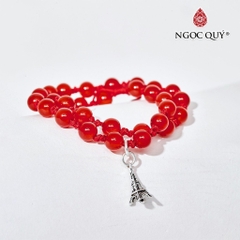 Vòng tay đá Mã não tự nhiên phối charm - Mẫu VC0117 - Ngọc Quý