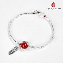 Vòng tay đá Thạch anh tự nhiên phối charm - Mẫu VC0123 - Ngọc Quý