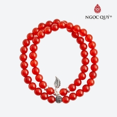 Vòng tay đá Mã não tự nhiên phối charm - Mẫu VC0139 - Ngọc Quý