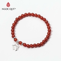 Vòng tay đá Mã não tự nhiên phối charm - Mẫu VC0144 - Ngọc Quý