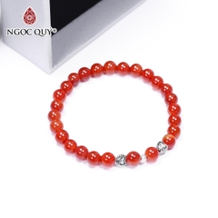 Vòng tay đá Mã não tự nhiên phối charm - Mẫu VC0148 - Ngọc Quý