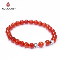 Vòng tay đá Mã não tự nhiên phối charm - Mẫu VC0148 - Ngọc Quý
