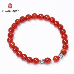 Vòng tay đá Mã não tự nhiên phối charm - Mẫu VC0148 - Ngọc Quý