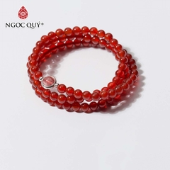 Vòng tay đá Mã não tự nhiên phối charm - Mẫu VC0149 - Ngọc Quý
