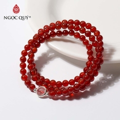 Vòng tay đá Mã não tự nhiên phối charm - Mẫu VC0149 - Ngọc Quý