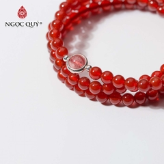 Vòng tay đá Mã não tự nhiên phối charm - Mẫu VC0149 - Ngọc Quý