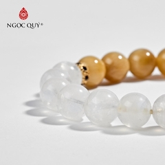 Vòng tay đá Thạch anh mắt hổ tự nhiên phối charm - Mẫu VC0194 - Ngọc Quý