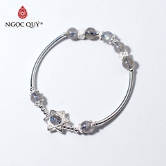 Vòng tay đá Xà cừ tự nhiên phối charm - Mẫu VC0199 - Ngọc Quý