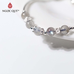 Vòng tay đá Xà cừ tự nhiên phối charm - Mẫu VC0199 - Ngọc Quý