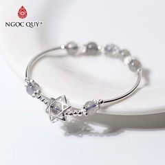 Vòng tay đá Xà cừ tự nhiên phối charm - Mẫu VC0199 - Ngọc Quý