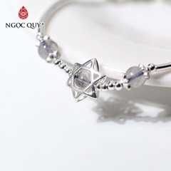 Vòng tay đá Xà cừ tự nhiên phối charm - Mẫu VC0199 - Ngọc Quý