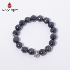 Vòng tay đá Thạch anh mắt hổ tự nhiên phối charm - Mẫu VC0241 - Ngọc Quý