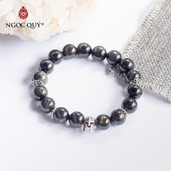 Vòng tay đá Thạch anh mắt hổ tự nhiên phối charm - Mẫu VC0241 - Ngọc Quý