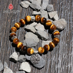 Vòng tay đá Thạch anh mắt hổ tự nhiên phối charm - Mẫu VC0243 - Ngọc Quý