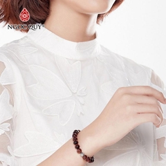 Vòng tay đá Thạch anh mắt hổ tự nhiên phối charm - Mẫu VC0246 - Ngọc Quý