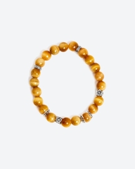 Vòng tay đá Thạch anh mắt hổ tự nhiên phối charm - Mẫu VC0251 - Ngọc Quý