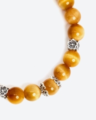 Vòng tay đá Thạch anh mắt hổ tự nhiên phối charm - Mẫu VC0251 - Ngọc Quý