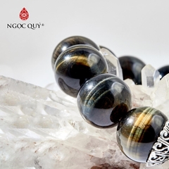 Vòng tay đá Thạch anh mắt hổ tự nhiên phối charm - Mẫu VC0253 - Ngọc Quý