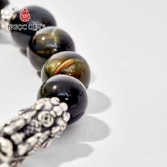 Vòng tay đá Thạch anh mắt hổ tự nhiên phối charm - Mẫu VC0264 - Ngọc Quý