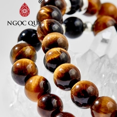 Vòng tay đá Thạch anh mắt hổ tự nhiên phối charm - Mẫu VC0269 - Ngọc Quý