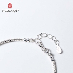 Vòng tay đá Garnet tự nhiên phối charm - Mẫu VC0336 - Ngọc Quý