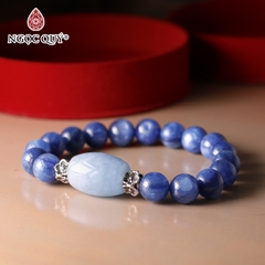 Vòng tay đá Kyanite tự nhiên phối charm - Mẫu VC0354 - Ngọc Quý