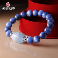 Vòng tay đá Kyanite tự nhiên phối charm - Mẫu VC0354 - Ngọc Quý