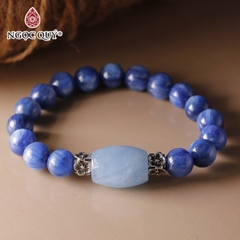 Vòng tay đá Kyanite tự nhiên phối charm - Mẫu VC0354 - Ngọc Quý