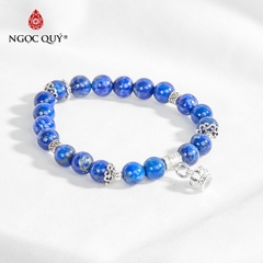 Vòng tay đá Lapis Lazuli tự nhiên phối charm - Mẫu VC0358 - Ngọc Quý