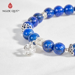 Vòng tay đá Lapis Lazuli tự nhiên phối charm - Mẫu VC0358 - Ngọc Quý