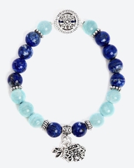 Vòng tay đá Lapis Lazuli tự nhiên phối charm - Mẫu VC0359 - Ngọc Quý