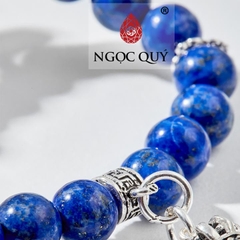Vòng tay đá Lapis Lazuli tự nhiên phối charm - Mẫu VC0362 - Ngọc Quý