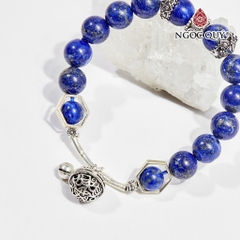 Vòng tay đá Lapis Lazuli tự nhiên phối charm - Mẫu VC0363 - Ngọc Quý