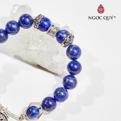 Vòng tay đá Lapis Lazuli tự nhiên phối charm - Mẫu VC0363 - Ngọc Quý