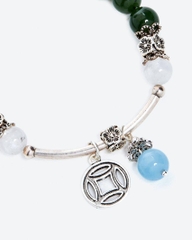 Vòng tay đá Ngọc bích tự nhiên phối charm - Mẫu VC0387 - Ngọc Quý
