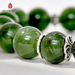 Vòng tay đá Ngọc bích tự nhiên phối charm - Mẫu VC0391 - Ngọc Quý