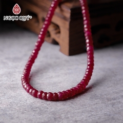 Vòng tay đá Ruby tự nhiên phối charm - Mẫu VC0412 - Ngọc Quý