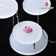 Vòng tay đá Ruby tự nhiên phối charm - Mẫu VC0419 - Ngọc Quý