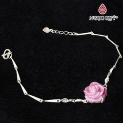 Vòng tay đá Ruby tự nhiên phối charm - Mẫu VC0419 - Ngọc Quý