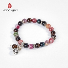 Vòng tay đá Tourmaline tự nhiên phối charm - Mẫu VC0423 - Ngọc Quý