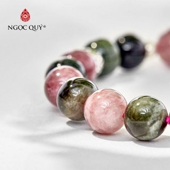 Vòng tay đá Tourmaline tự nhiên phối charm - Mẫu VC0433 - Ngọc Quý