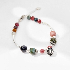Vòng tay đá Tourmaline tự nhiên phối charm - Mẫu VC0434 - Ngọc Quý