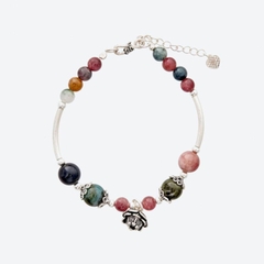 Vòng tay đá Tourmaline tự nhiên phối charm - Mẫu VC0434 - Ngọc Quý