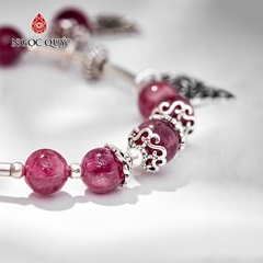 Vòng tay đá Tourmaline tự nhiên phối charm - Mẫu VC0436 - Ngọc Quý