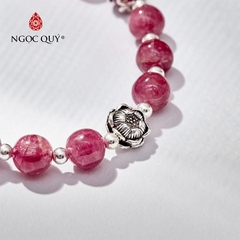 Vòng tay đá Tourmaline tự nhiên phối charm - Mẫu VC0437 - Ngọc Quý