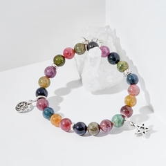Vòng tay đá Tourmaline tự nhiên phối charm - Mẫu VC0438  - Ngọc Quý