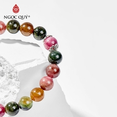 Vòng tay đá Tourmaline tự nhiên phối charm - Mẫu VC0441 - Ngọc Quý