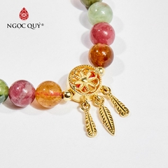 Vòng tay đá Tourmaline tự nhiên phối charm - Mẫu VC0442 - Ngọc Quý