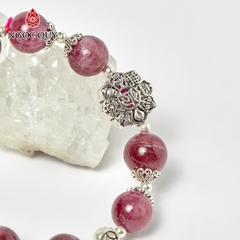 Vòng tay đá Tourmaline tự nhiên phối charm - Mẫu VC0444 - Ngọc Quý