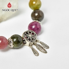 Vòng tay đá Tourmaline tự nhiên phối charm - Mẫu VC0445 - Ngọc Quý